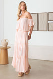 Gilli Frill Off-Shoulder Tiered Dress