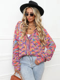 V-Neck Long Sleeve Cardigan