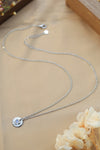 Moonstone LOVE Heart Pendant 925 Sterling Silver Necklace
