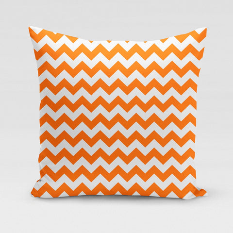 Orange ZigZag Pillow Cover
