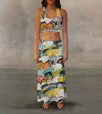 Butterfly Wings Maxi Skirt