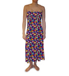 Hexed Water Color Maxi Skirt