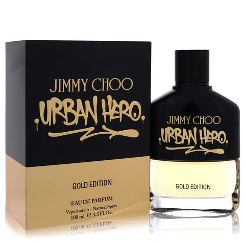 Jimmy Choo Urban Hero Gold Edition by Jimmy Choo Eau De Parfum Spray 3.3 oz for Men