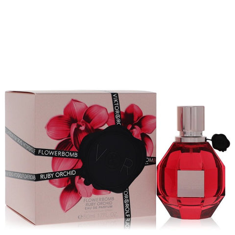 Flowerbomb Ruby Orchid by Viktor & Rolf Eau De Parfum Spray 1.7 oz for Women
