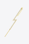 18K Gold Plated Zircon Lightning Crawler Earrings