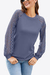 Long Raglan Sleeve Round Neck Tee