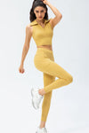 Full Size Slim Fit High Waist Long Sports Pants with Pockets